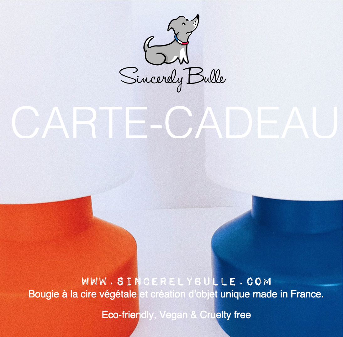 Carte-cadeau Sincerely Bulle